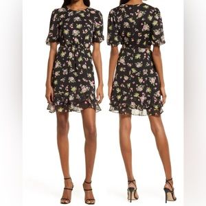CHARLES HENRY Floral Cutout Dress